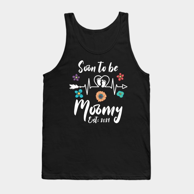 Soon To Be Mommy Est 2021 mom Tank Top by Gaming champion